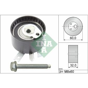 Poulie-tendeur, courroie crantée INA