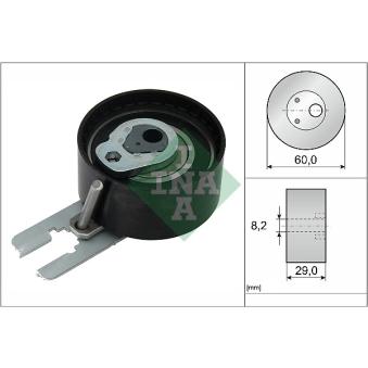 Poulie-tendeur, courroie crantée INA