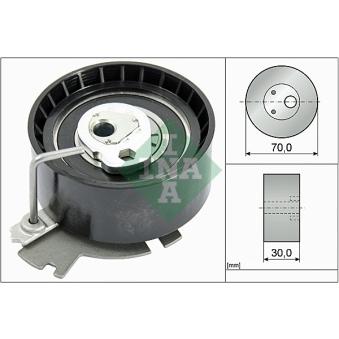 Poulie-tendeur, courroie crantée INA