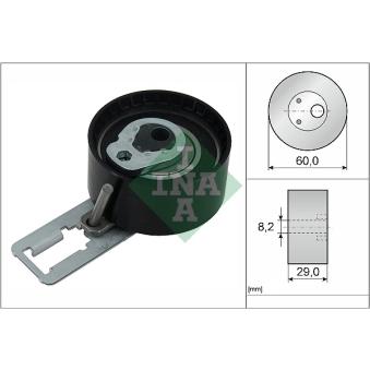 Poulie-tendeur, courroie crantée INA