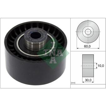 Poulie renvoi/transmission, courroie de distribution INA 532 0289 10