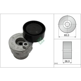 Tendeur, courroie trapézoïdale à nervures INA