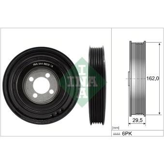 Poulie, vilebrequin INA