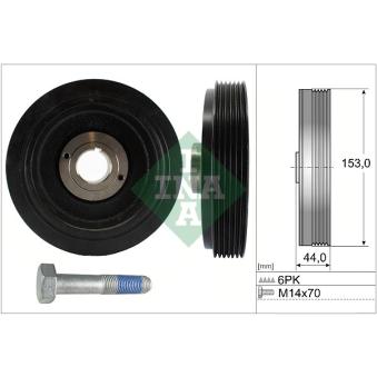 Kit de poulies, vilebrequin INA