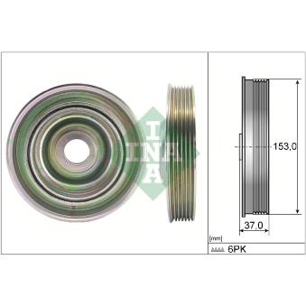Poulie, vilebrequin INA 544 0097 10