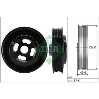 Poulie, vilebrequin INA