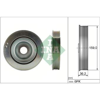 Poulie, vilebrequin INA 544 0173 10