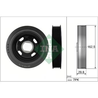 Poulie, vilebrequin INA