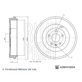 Tambour de frein BLUE PRINT ADBP470054