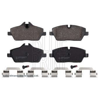 Jeu de 4 plaquettes de frein avant BLUE PRINT