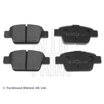 Jeu de 4 plaquettes de frein arrière BLUE PRINT