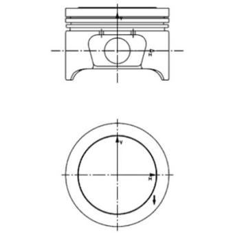 Piston KOLBENSCHMIDT 40161610