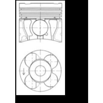 Piston KOLBENSCHMIDT 41071600