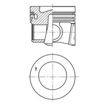 Piston KOLBENSCHMIDT 41271620