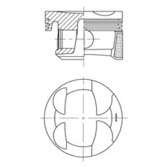 Piston KOLBENSCHMIDT 41705620