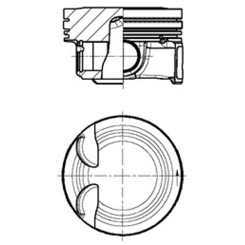 Piston KOLBENSCHMIDT 41876600 - Visuel 2