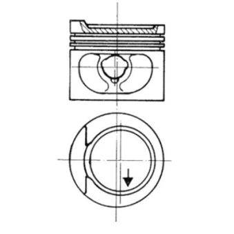 Piston KOLBENSCHMIDT 93872600