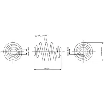 Ressort de suspension MONROE SP0408