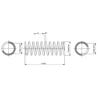 Ressort de suspension MONROE SP0615