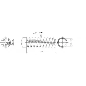 Ressort de suspension MONROE SP1945