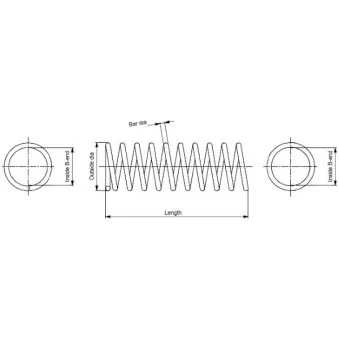 Ressort de suspension MONROE SP2106