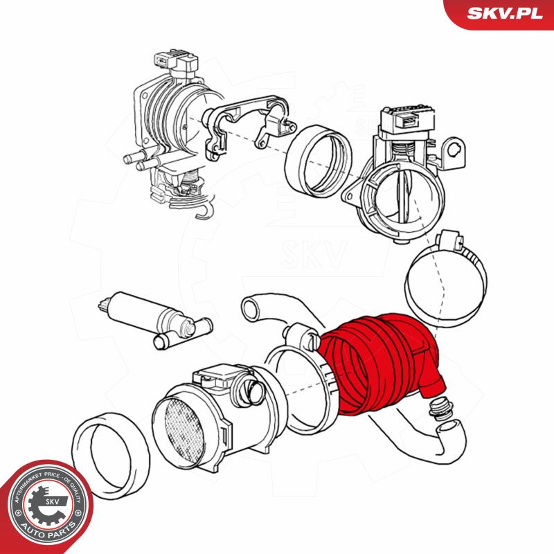 Tuyau d'aspiration, alimentation d'air ESEN SKV 24SKV471 - Visuel 3