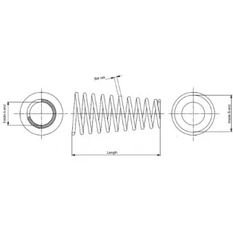 Ressort de suspension MONROE SP3665