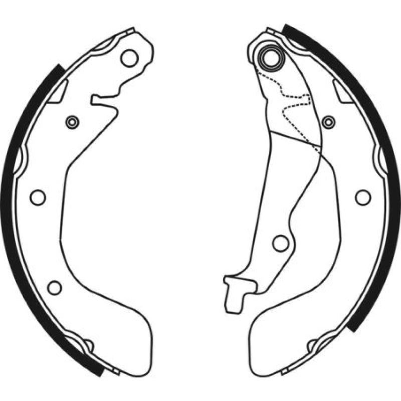 Jeu de mâchoires de frein ABE C00012ABE - Visuel 1