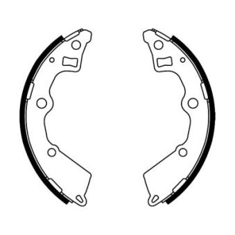 Jeu de mâchoires de frein ABE C00321ABE