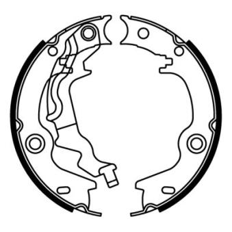 Jeu de mâchoires de frein, frein de stationnement ABE C00525ABE