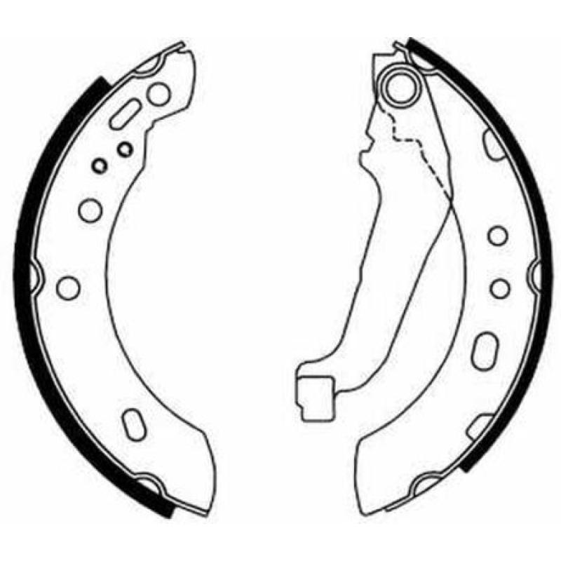 Jeu de mâchoires de frein ABE C01043ABE - Visuel 1
