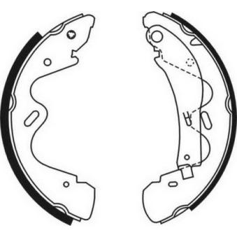 Jeu de mâchoires de frein ABE C01054ABE