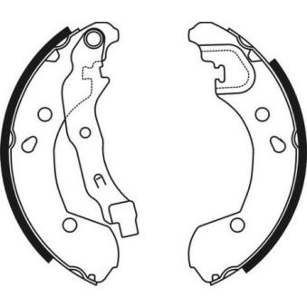 Jeu de mâchoires de frein ABE C01056ABE