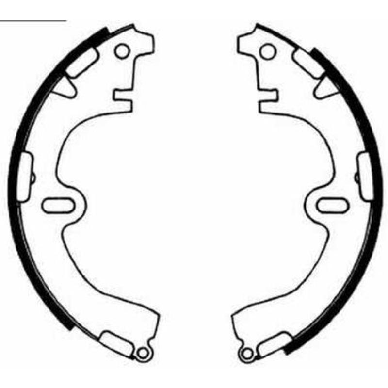 Jeu de mâchoires de frein ABE C02001ABE - Visuel 1