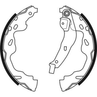 Jeu de mâchoires de frein ABE C02074ABE