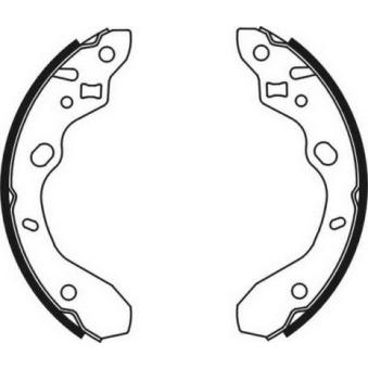 Jeu de mâchoires de frein ABE