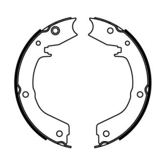 Jeu de mâchoires de frein, frein de stationnement ABE C05061ABE