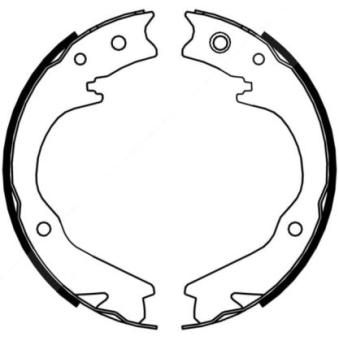 Jeu de mâchoires de frein, frein de stationnement ABE C07015ABE