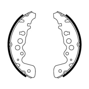 Jeu de mâchoires de frein ABE