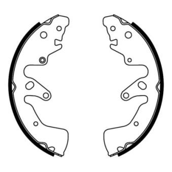 Jeu de mâchoires de frein ABE