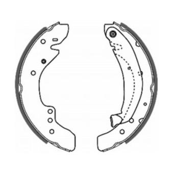 Jeu de mâchoires de frein ABE