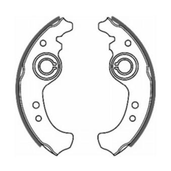 Jeu de mâchoires de frein ABE