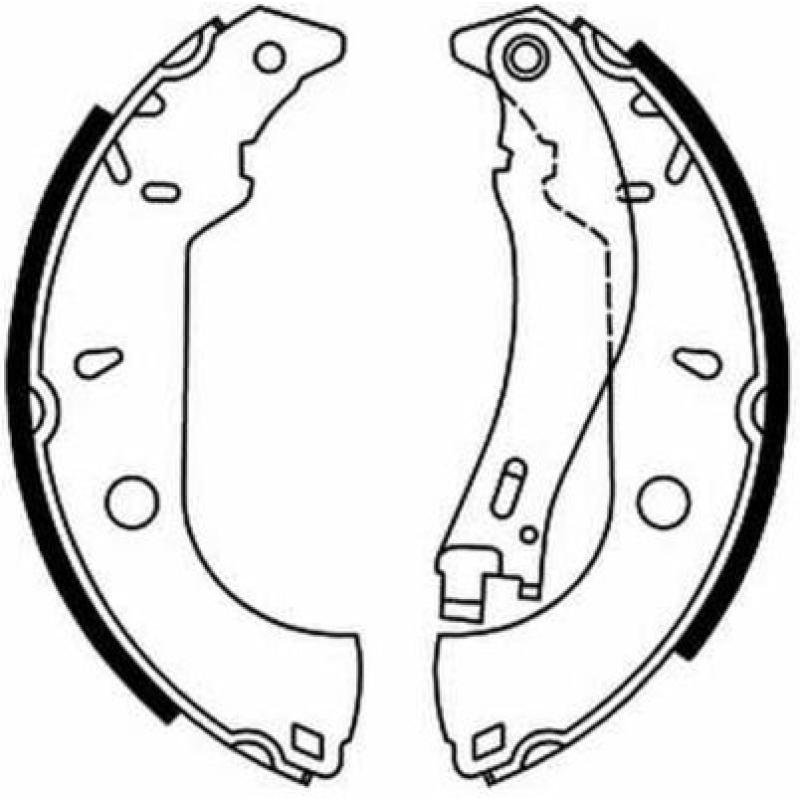 Jeu de mâchoires de frein ABE C0F007ABE - Visuel 2