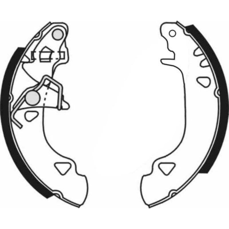 Jeu de mâchoires de frein ABE C0F009ABE - Visuel 1