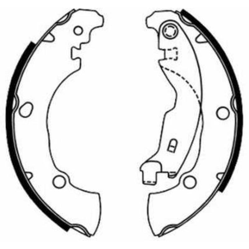 Jeu de mâchoires de frein ABE C0F013ABE - Visuel 1