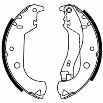 Jeu de mâchoires de frein ABE