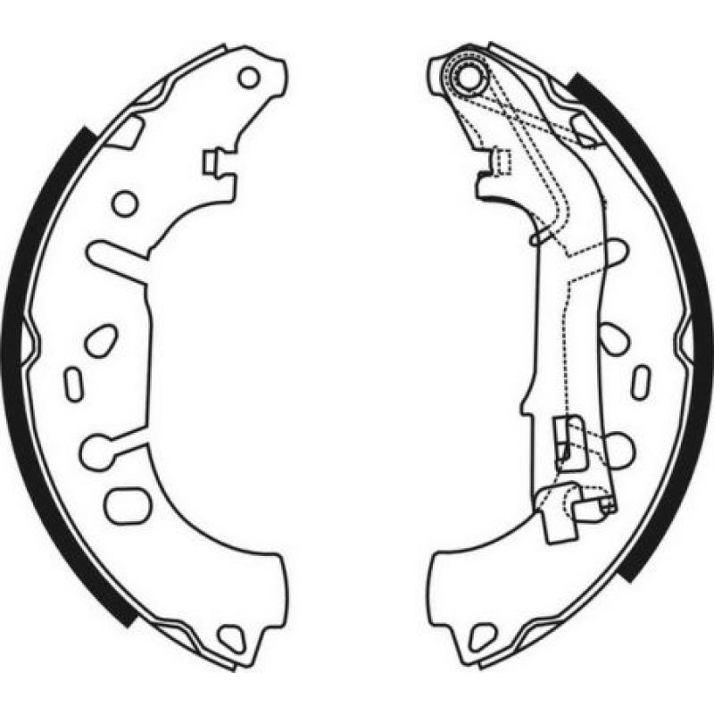 Jeu de mâchoires de frein ABE C0F031ABE - Visuel 2