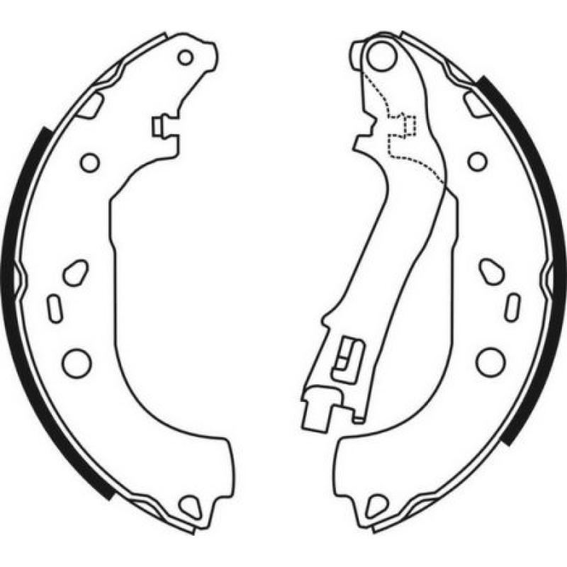 Jeu de mâchoires de frein ABE C0F032ABE - Visuel 2