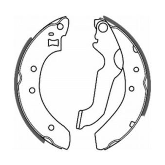 Jeu de mâchoires de frein ABE