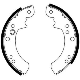 Jeu de mâchoires de frein ABE